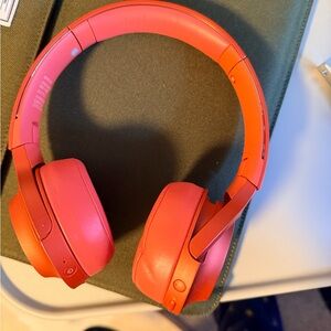 Sony Coral Pink Over-Ear Headphones